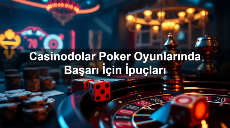 Casinodolar Poker Oyunlarında Başarı İçin İpuçları