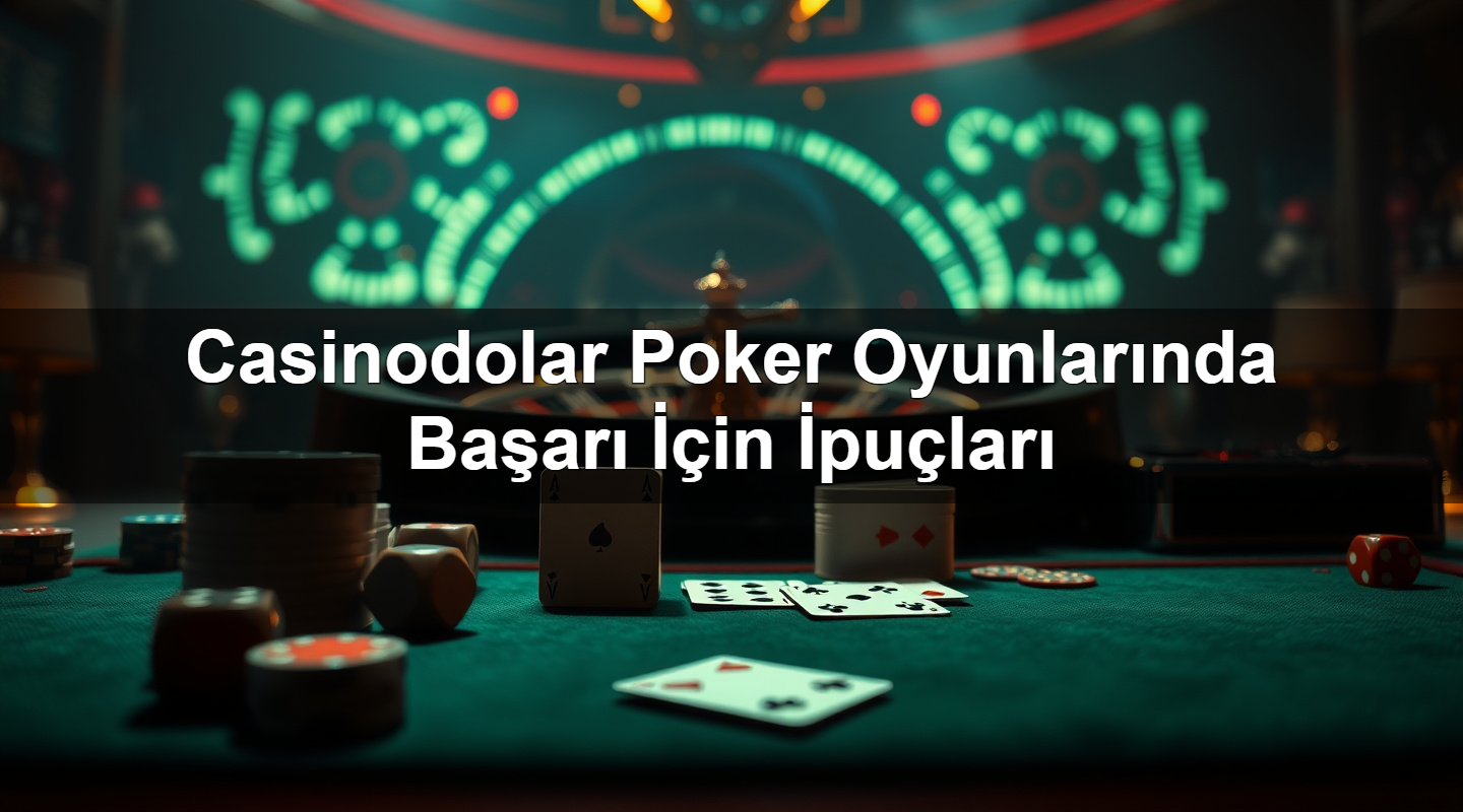 casinodolar poker oyunlar nda ba ar i in i pu lar 1783376004345